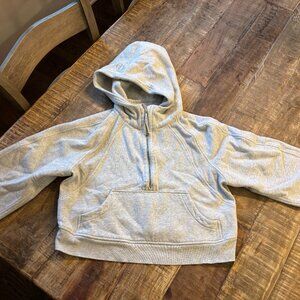 Lululemon Scuba Oversized Half Zip Gray Hoodie Size XS